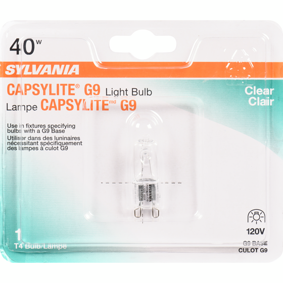 Sylvania Lampe claire Capsylite G9 1 ea, 9,00 $/1ch