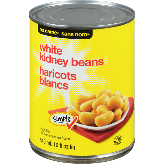 No Name White Kidney Beans 540 ml, $0.28/100ml