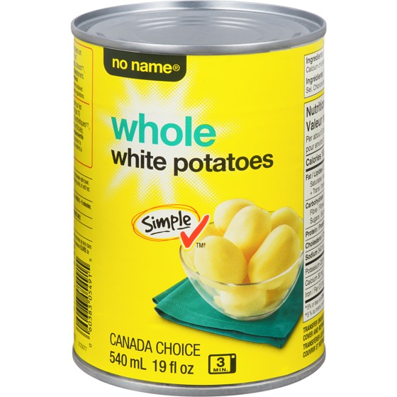 No Name Whole White Potatoes 540 ml, $0.37/100ml