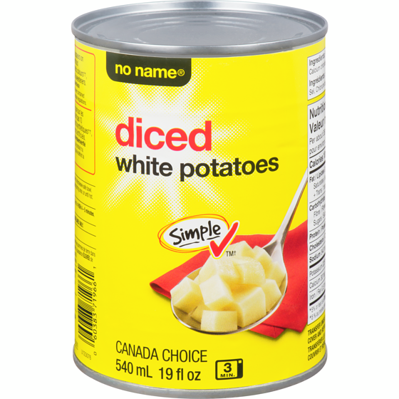 No Name Diced White Potatoes 540 ml, $0.37/100ml