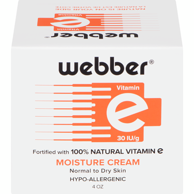 Webber Naturals Vitamin E 30 Iu/G Moisture Cream 120 ml, $8.16/100ml