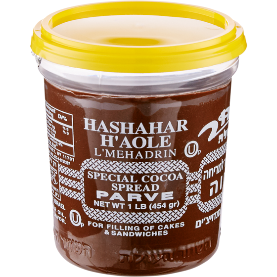 Hashachar Haole Tartinade au chocolat Parve casher 500 g, 2,40 $/100g