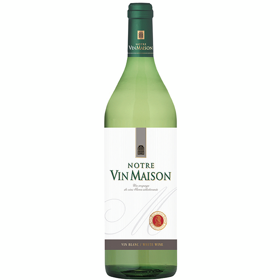 Notre Vin Maison Notre Vin Maison White Wine (ID required at pick-up) 1 l, $1.30/100ml