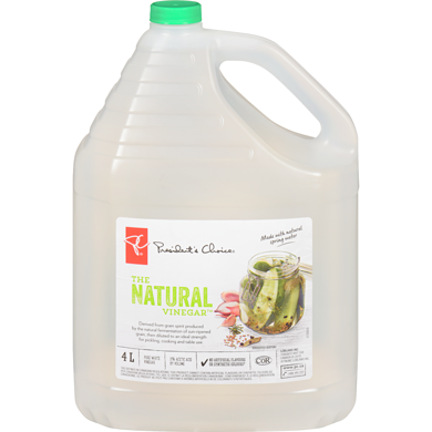 President's Choice The Natural Vinegar 4 l, $0.09/100ml