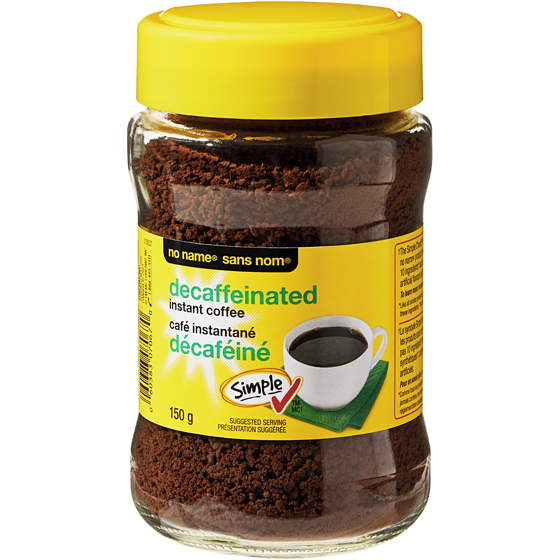 No Name Decaffeinated Instant Coffee 150 g, $4.19/100g