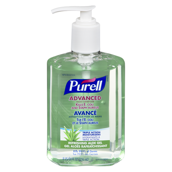 Purell Désinfectantpour les mains à l’aloès 236 ml, 2,54 $/100ml