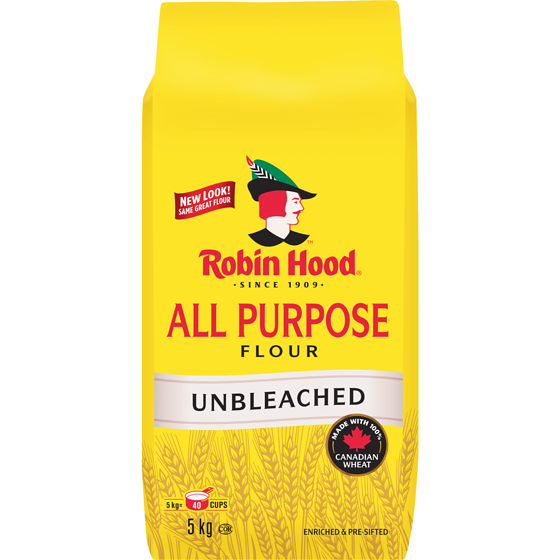 Robin Hood Unbleached All Purpose Flour 5 kg, $0.20/100g