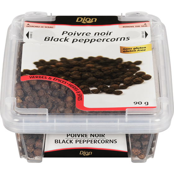 Dion Black Peppercorns 90 g, $6.67/100g