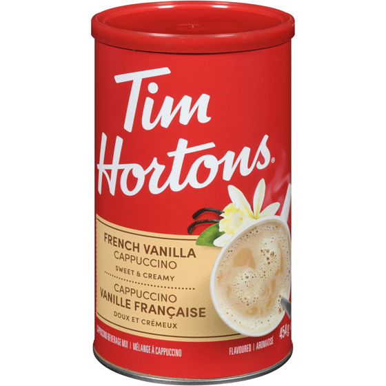 Tim Hortons Cappuccino vanille française 454 g, 2,64 $/100g