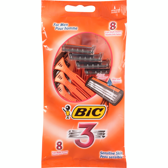 Bic Disposable Razors, Sensitive Skin 8 ea