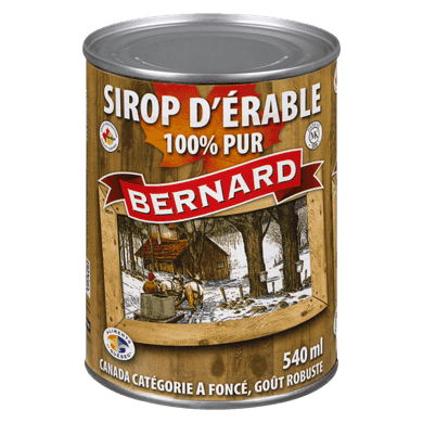 Bernard Sirop d'érable foncé 540 ml, 1,85 $/100ml