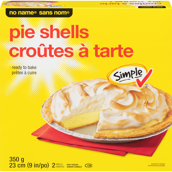 Sans Nom Croûtes à tarte 350 g, 1,43 $/100g