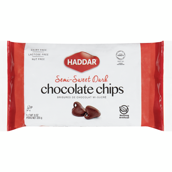 Haddar Brisures de chocolat casher 255 g, 4,04 $/100g