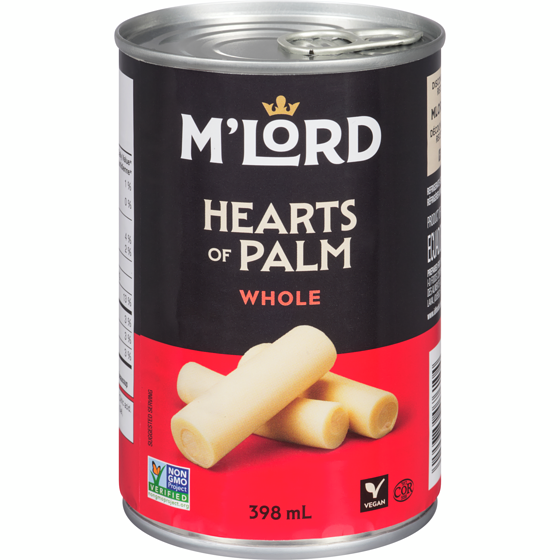M'Lord Whole Hearts Of Palm 398 ml, $1.20/100ml