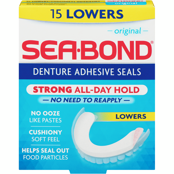 Sea Bond Denture Seals Lower 15 ea, $0.57/1ea