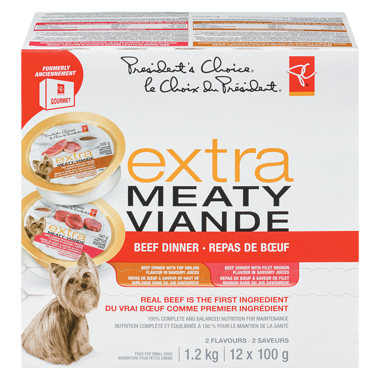 pc extra meaty wet dog food