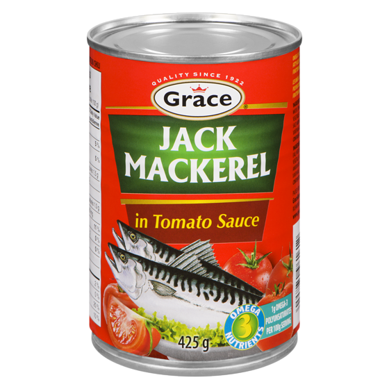 Grace Jack Mackerel in Tomato Sauce 425 g, $0.94/100g