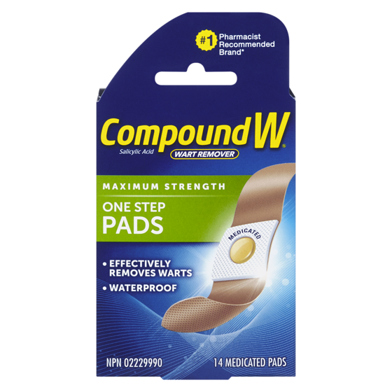 Compound W Salicylic Acid Wart Remover Medicated Pads 14 ea, $1.18/1ea