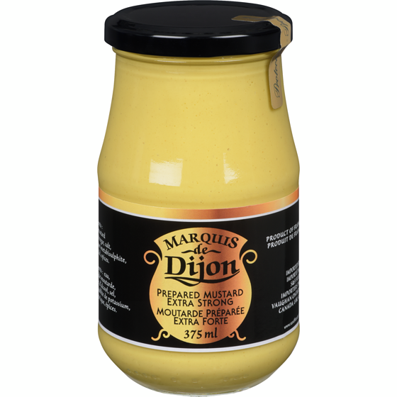 Marquis de Dijon Mustard, Extra Strong   375 ml, $1.20/100ml
