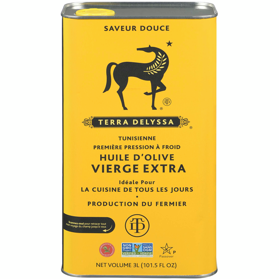 Terra Delyssa Huile d’olive extra vierge 3 l, 1,80 $/100ml