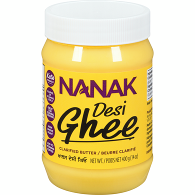 Nanak Ghee desi 400 g, 2,00 $/100g