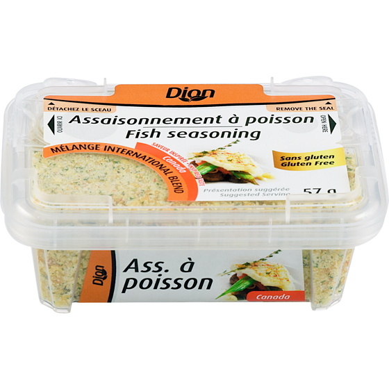 Dion Assaisonnement pour poisson 57 g, 7,00 $/100g
