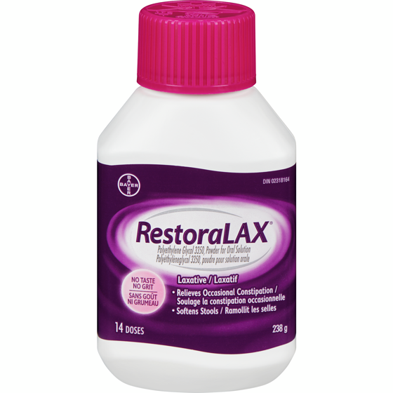 Restoralax Powder Laxative, Effective Relief, No Taste, No Grit 14 ea