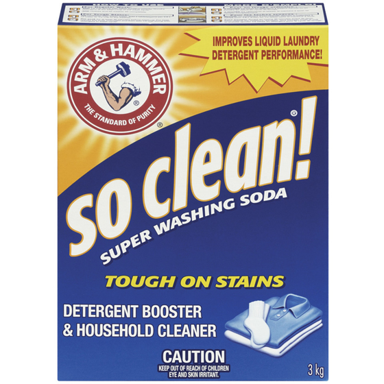 Arm & Hammer Detergent Booster, Super Washing Soda 3 kg, $0.30/100g