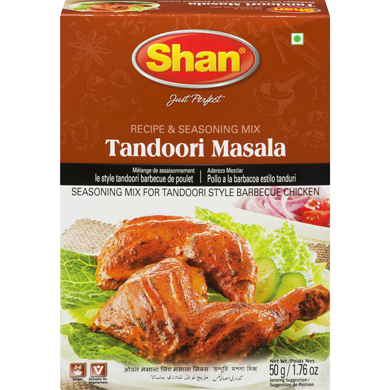 Shan Mélange poulet tandoori BBQ 50 g, 4,98 $/100g