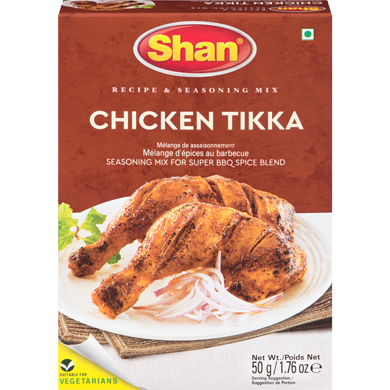 Shan Mélange d’épices pour poulet tikka au barbecue 50 g, 4,98 $/100g