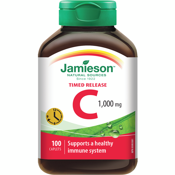 Jamieson Vitamin C 1,000 mg Timed Release Caplets 100 ea, $0.18/1ea