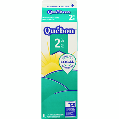 QUEBON 2% Milk (1L) 1 l, $0.23/100ml