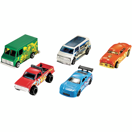 Hot Wheels Assortiment 5 voitures  1 ea, 9,00 $/1ch
