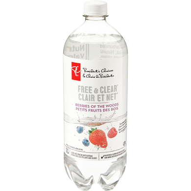 President's Choice Free & Clear Berries of the Woods Sparkling Water Beverage 1 l, $0.13/100ml