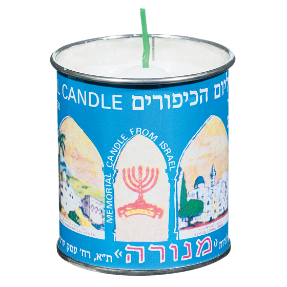 Menora Kosher Memorial Candles Tin 1 ea, $1.29/1ea
