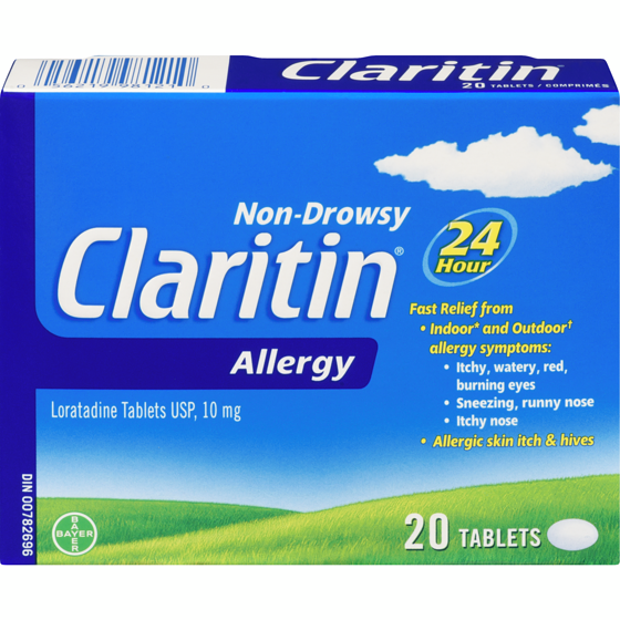 Claritin Allergy Medicine, 24-Hour Non-Drowsy Relief 20 ea, $1.25/1ea