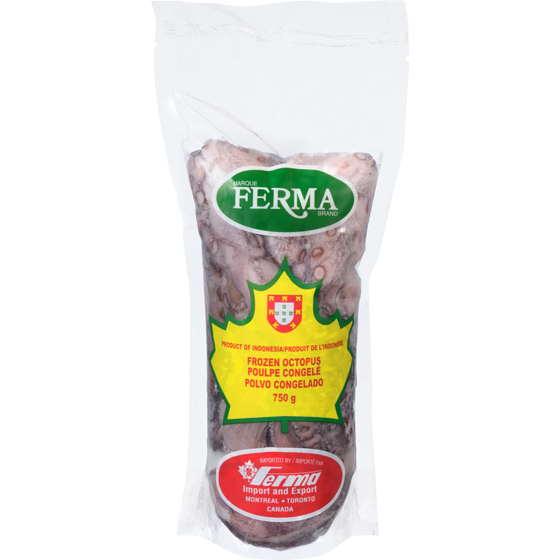 Ferma Octopus Roll, Frozen 750 g, $2.00/100g