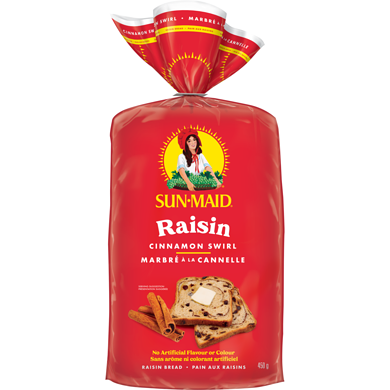 Sun-maid Pain aux raisins marbré à la cannelle 450 g, 1,40 $/100g