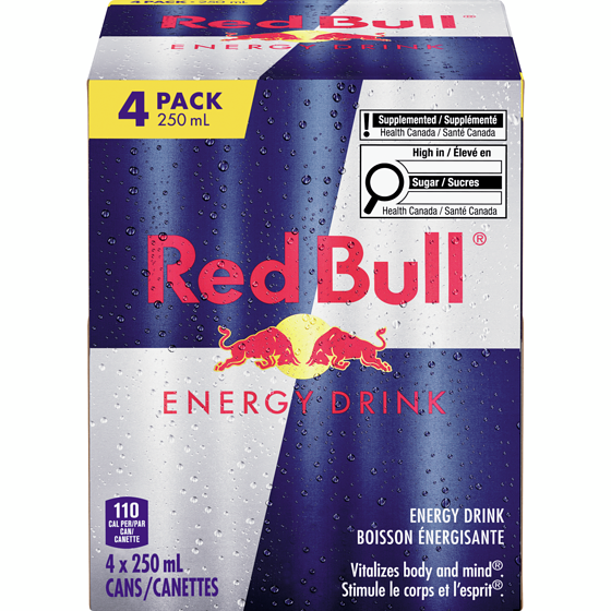 Red Bull Energy Drink 4x250.0 ml, 1,20 $/100ml