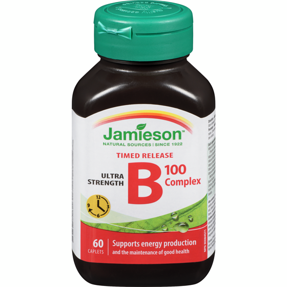 Jamieson B Complex 100 mg Timed Release 60 Count 60 ea, $0.39/1ea
