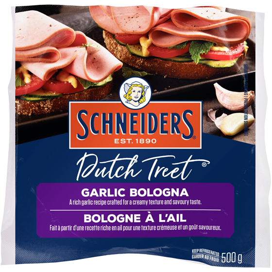 Schneiders Dutch Treet Garlic Bologna 500 g, $10.00/1kg $1.00/100g