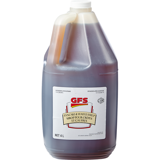 GFS Sirop pour crêpes et gaufres 4 l, 0,52 $/100ml