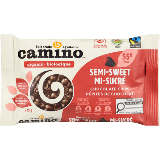 Cocoa Camino Pépites de chocolat mi-sucré 225 g, 4,22 $/100g