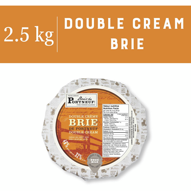 Alexis Portneuf Brie de Portneuf Double Cream Cheese RW $43.90/1kg $19.92/1lb