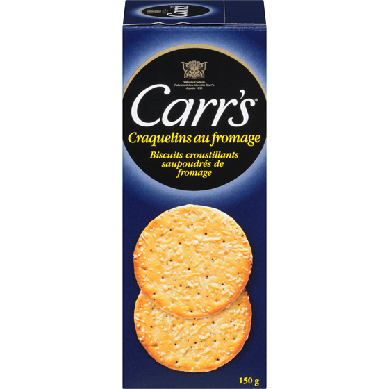 Carr’s Craquelins au fromage 150 g, 2,99 $/100g