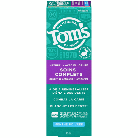Tom’s of Maine Dentifrice Whole Care 85 ml, 7,05 $/100ml