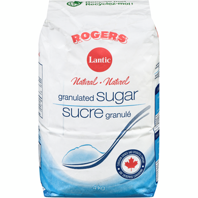 Rogers Sucre blanc granulé 4 kg, 0,16 $/100g