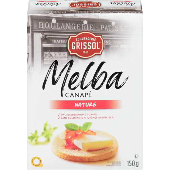 Grissol Boulangerie Grissol Melba Canapé Original 150 g, 2,99 $/100g