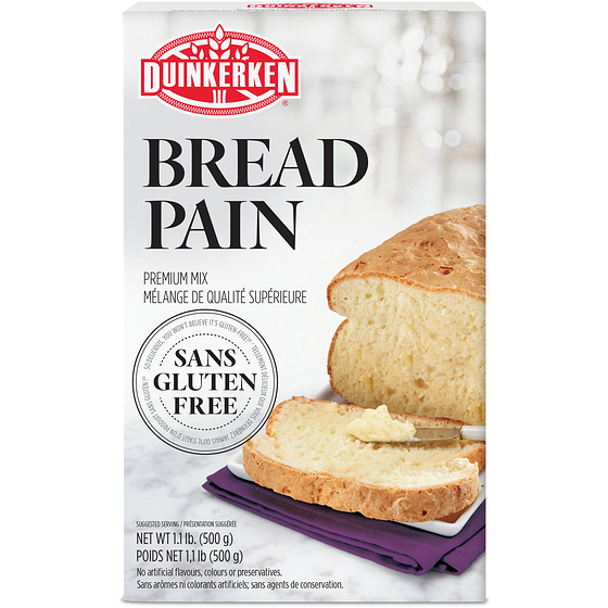 Duinkerken White Bread Premium Gluten Free Baking Mix 500 g, $1.50/100g