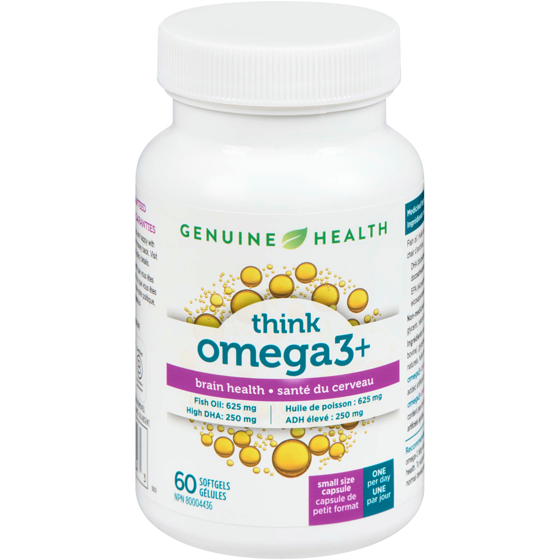Genuine Health Omega3+ Think, Omega 3 Fish Oil Supplement 60 ea, $0.53/1ea